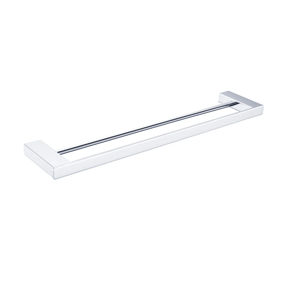 Nero Celia Double Towel Rail - Chrome