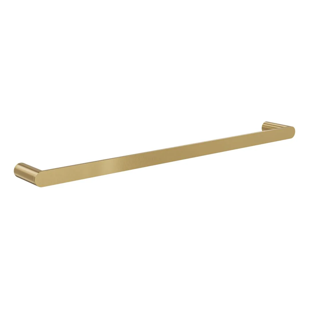Linsol Circle 600mm Single Towel Rail - Brushed Brass - Image 2