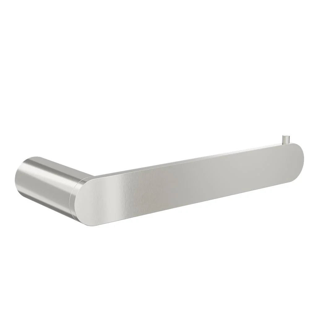 Linsol Circle Toilet Roll Holder - Brushed Nickel - Image 3