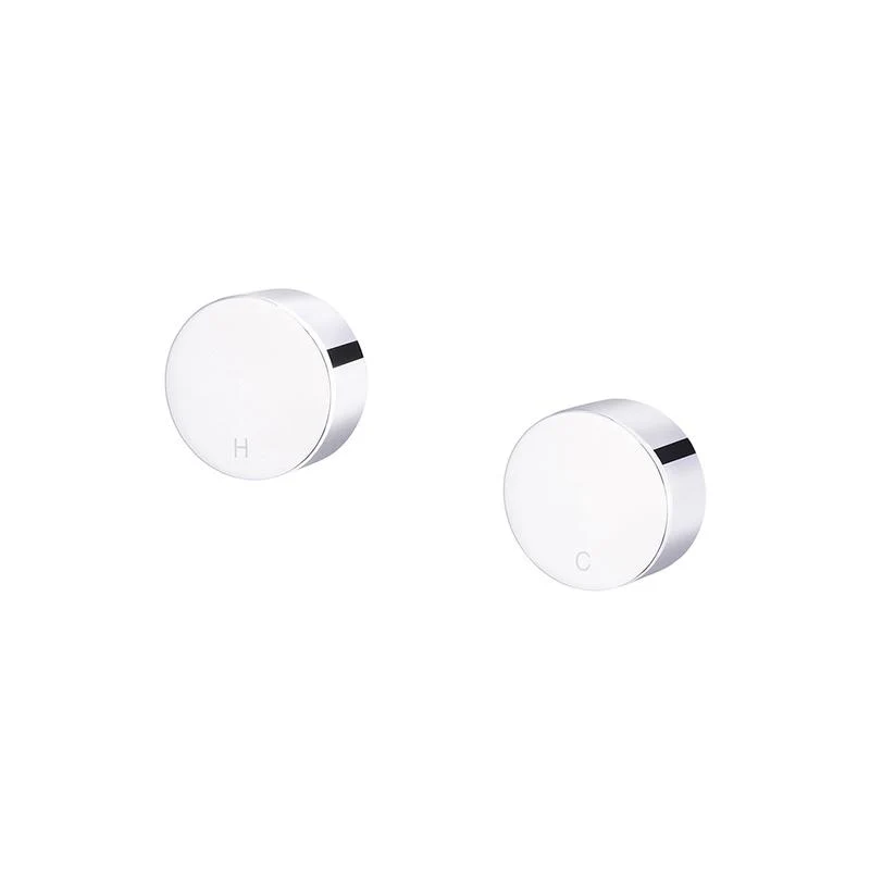 Meir Circular Wall Taps - Polished Chrome