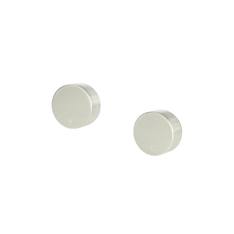 Meir Circular Wall Taps - PVD Brushed Nickel