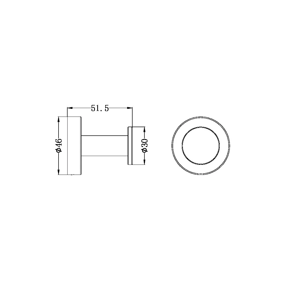 Nero Classic Robe Hook - Chrome - Image 4