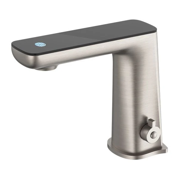 Nero Claudia Sensor Mixer With Black Top Display - Brushed Nickel