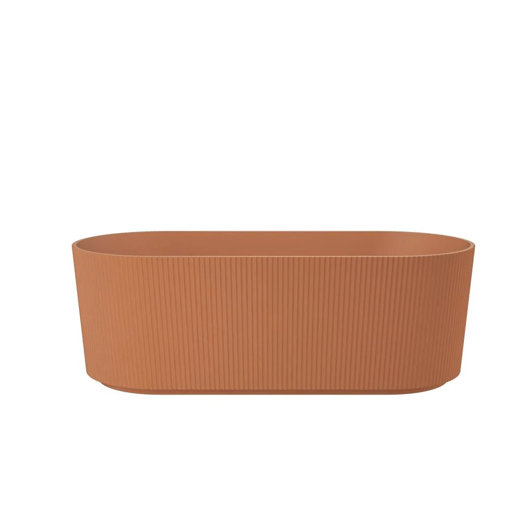Linsol Cleo 1700mm Freestanding Bath - Outback Orange