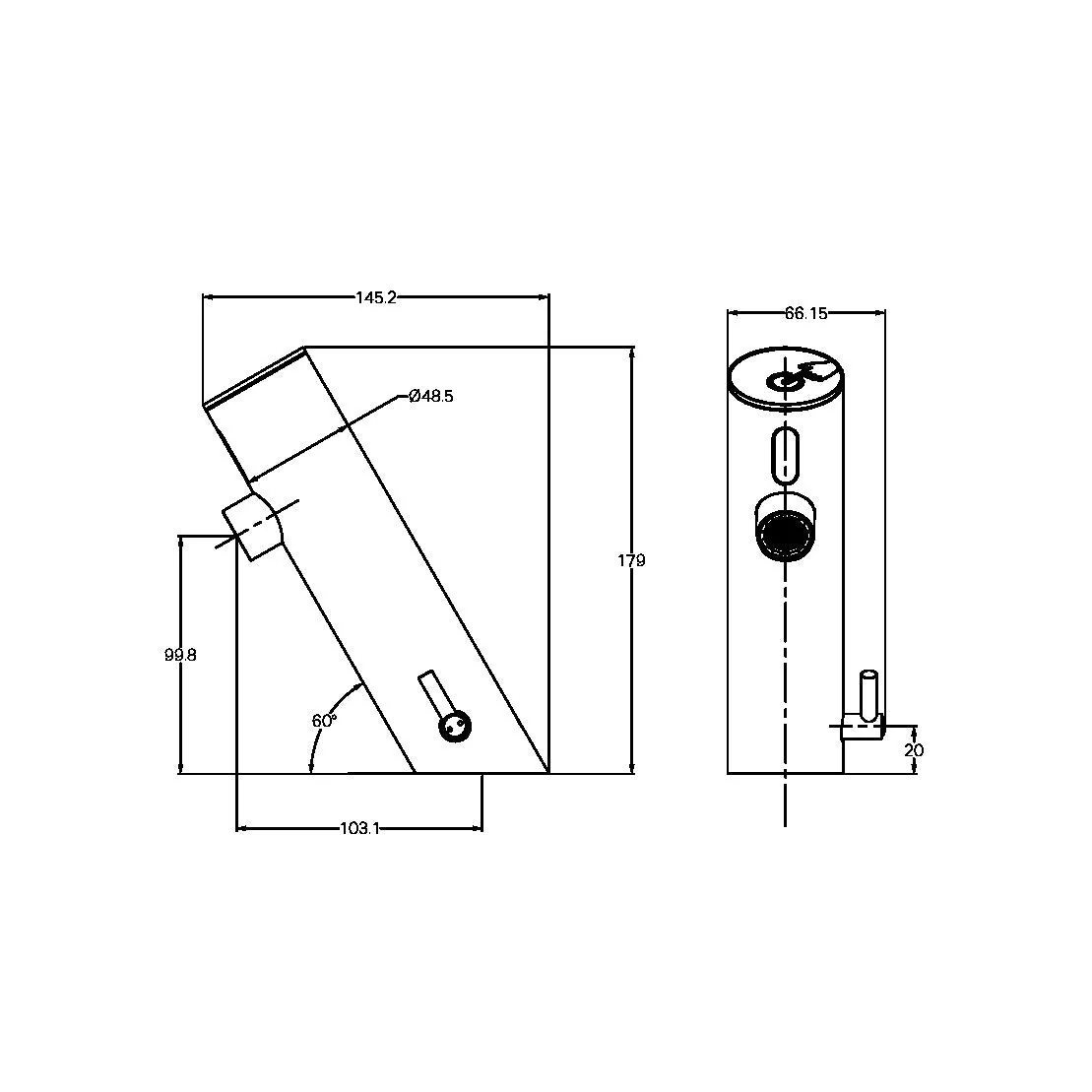 Nero Commercial Sensor Mixer - Brushed Nickel - Image 2