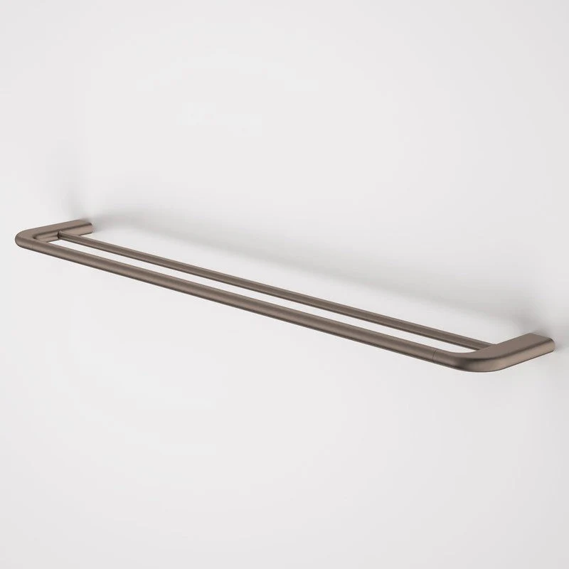 Caroma Contura II 820mm Double Towel Rail - Brushed Bronze