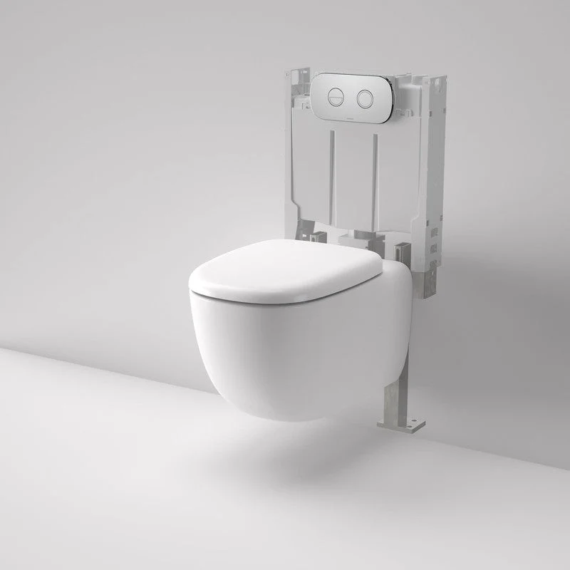 Caroma Contura II Cleanflush Wall Hung Invisi Series II Suite - White Matte - Image 2