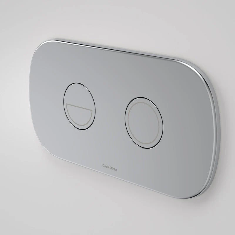 Caroma Contura II Invisi Series II Round DC Dual Flush Button Panel - Chrome