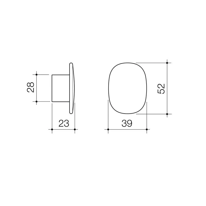 Caroma Contura II Robe Hook Small - Chrome - Image 2
