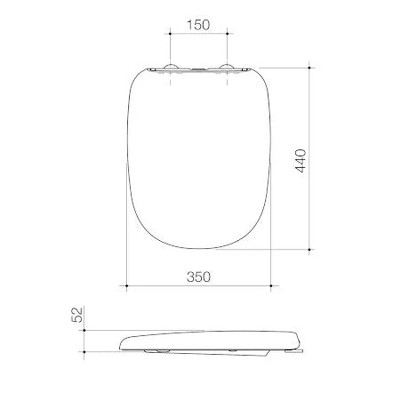 Caroma Contura II Toilet Seat Soft Close - Clay - Image 3