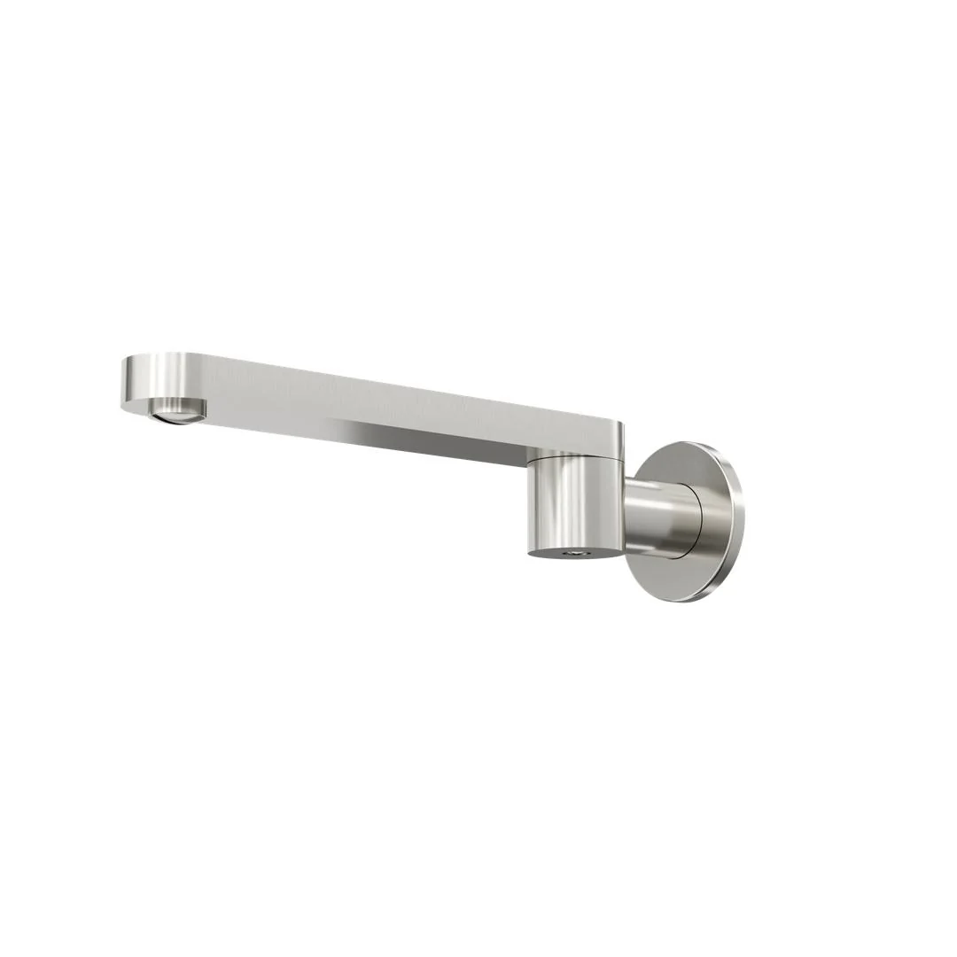 Linsol Corsica S2 Swivel Wall Bath Spout - Brushed Nickel