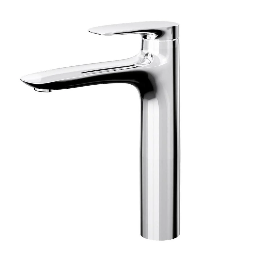Linsol Curva Mid Height Basin Mixer - Chrome