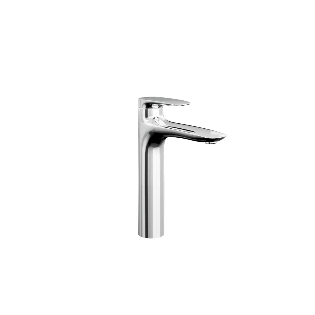 Linsol Curva Mid Height Basin Mixer - Chrome - Image 2