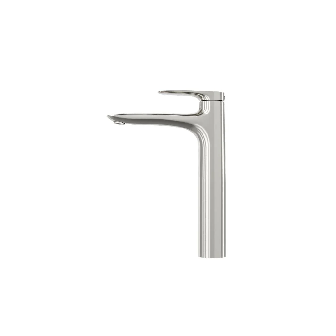 Linsol Curva Tall Basin Mixer - Brushed Nickel - Image 3