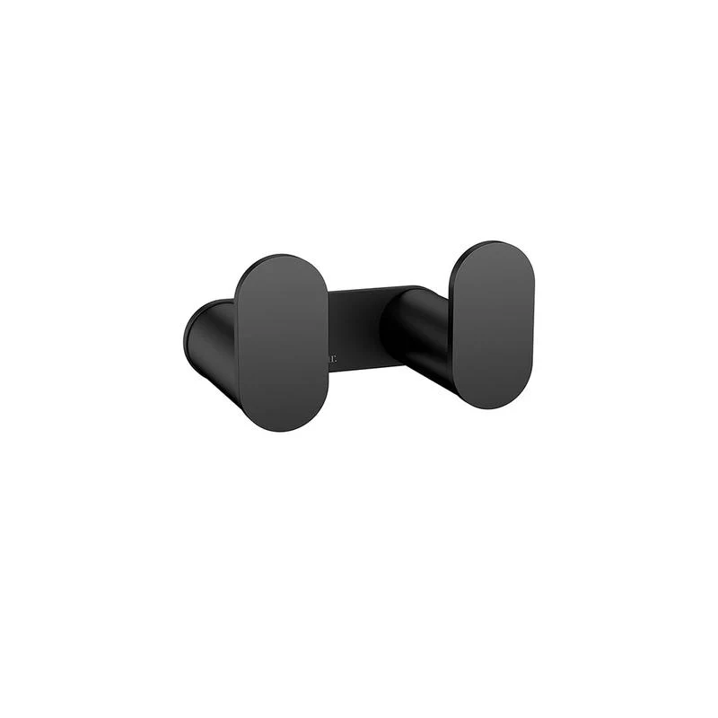 Meir Curvaé Double Robe Hook - Black Matte
