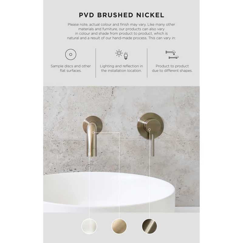 Meir Curvaé Shower Shelf 400mm - PVD Brushed Nickel - Image 4