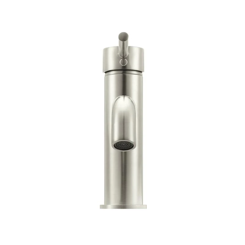 Meir Round Basin Mixer Tap Curved - PVD Brushed Nickel - Image 4