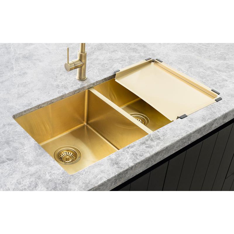 Meir Lavello Dish Draining Tray - Brushed Bronze Gold - Image 6