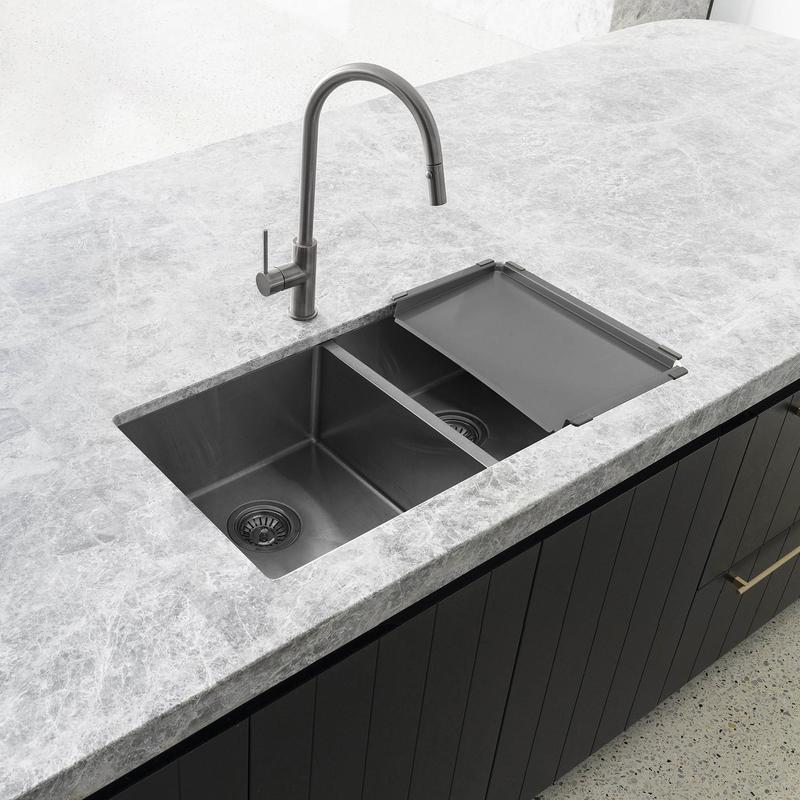 Meir Lavello Dish Draining Tray - PVD Gun Metal Black - Image 2
