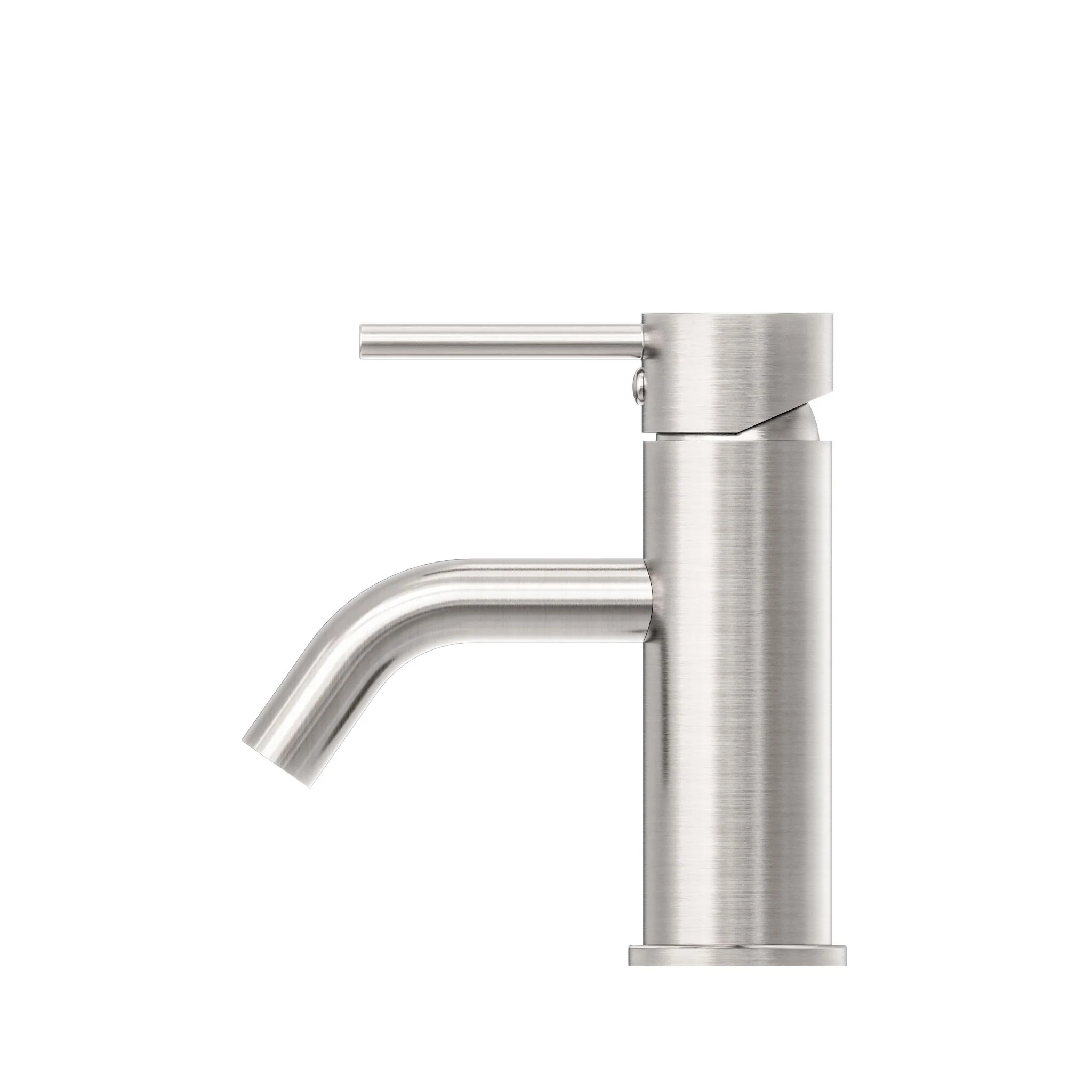 Nero Dolce Basin Mixer Stylish Spout - Brushed Nickel - Image 2