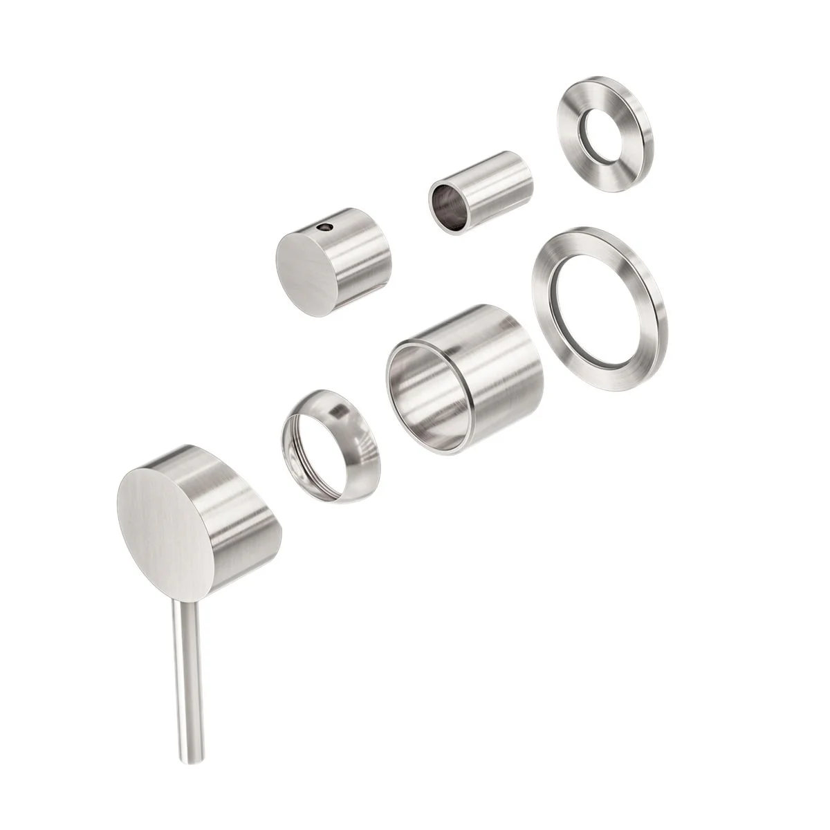 Nero Dolce Shower Mixer With Diverter Separate Back Plate (Trim Kit Only) - Brushed Nickel
