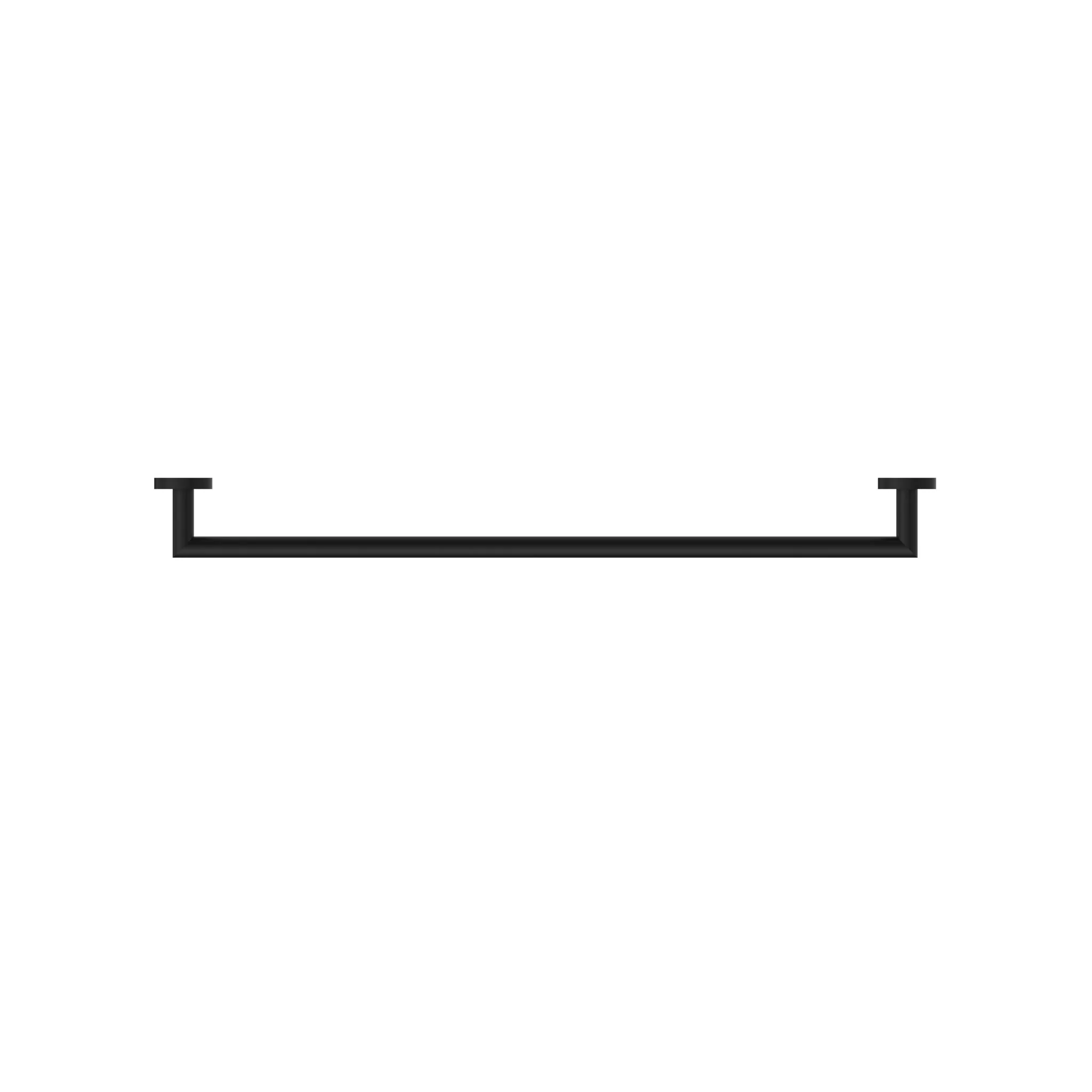 Nero Dolce Single Towel Rail 700mm - Black Matte - Image 3