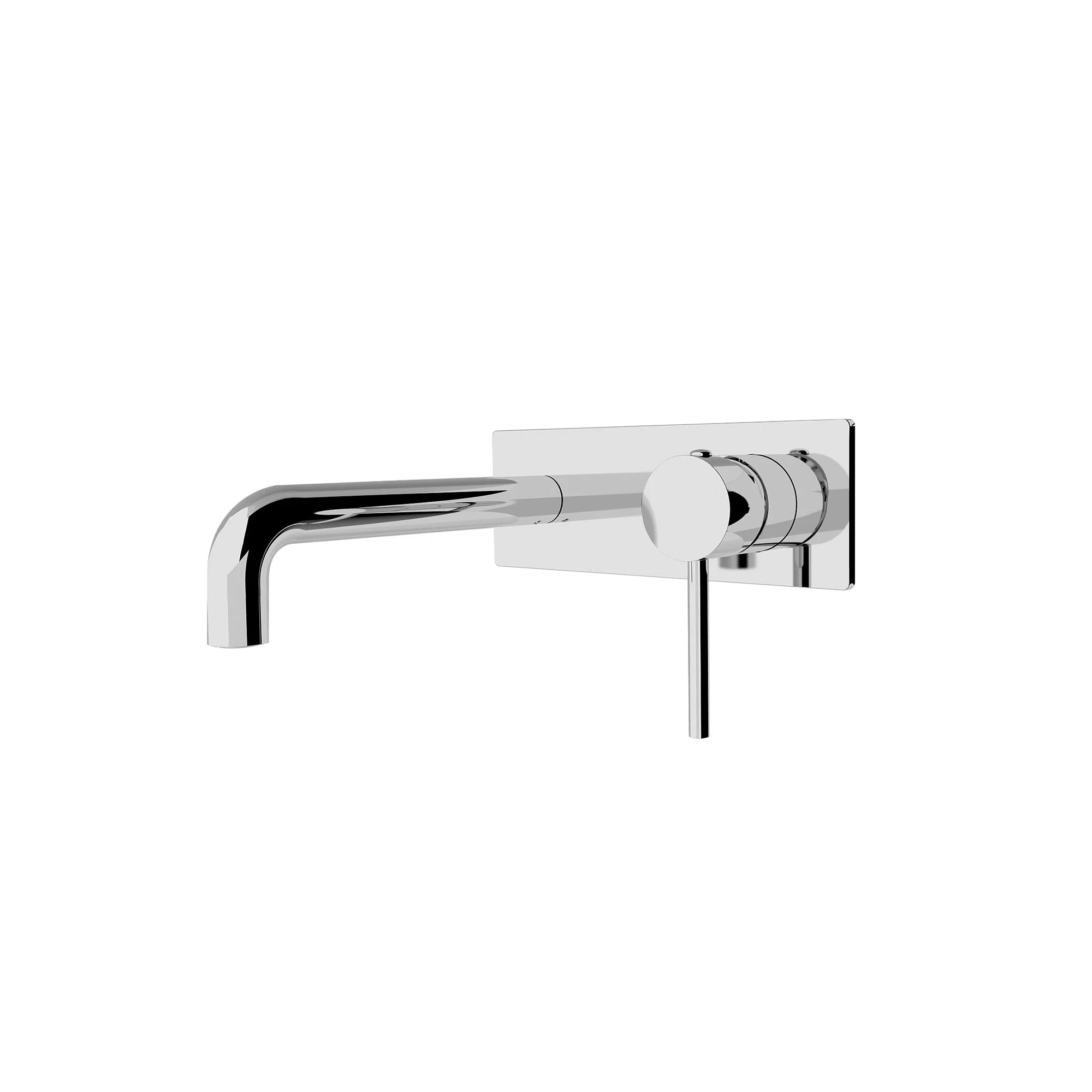 Nero Dolce Wall Basin/Bath Mixer - Chrome