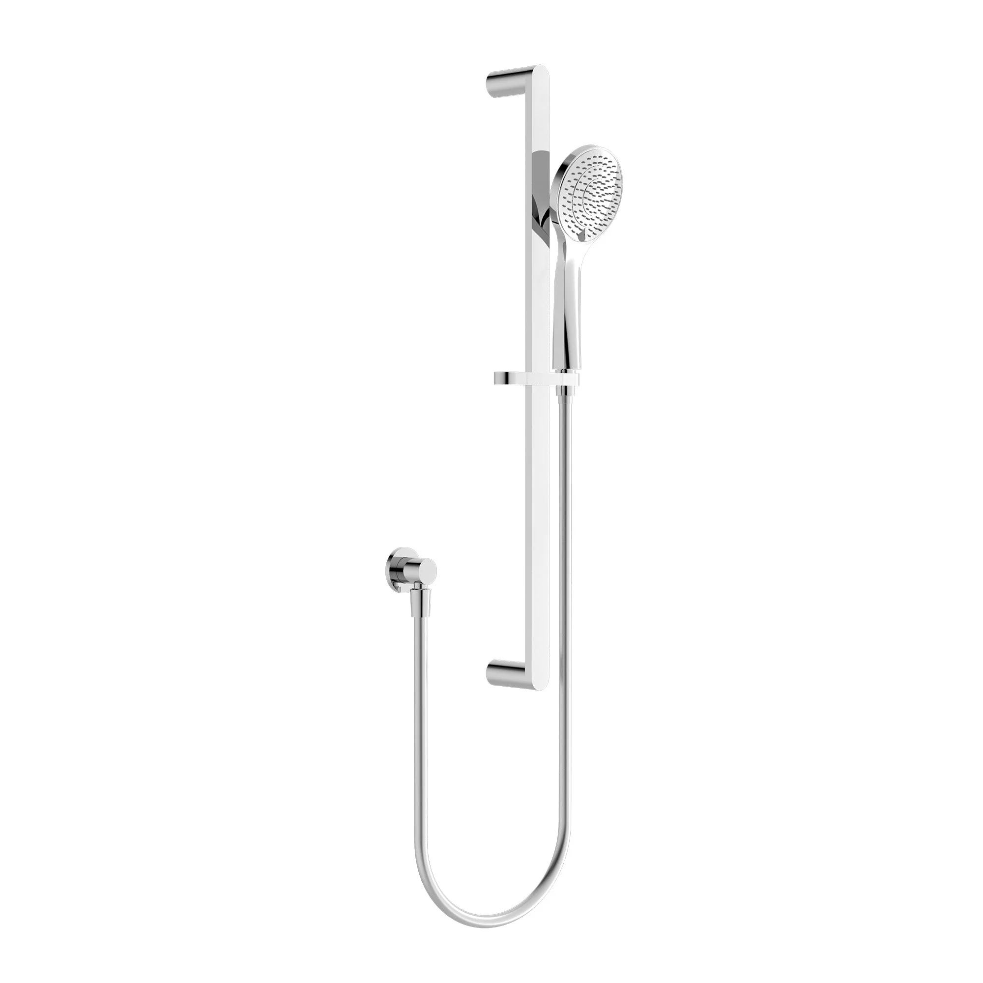 Nero Ecco Shower Rail With Air Shower - Chrome