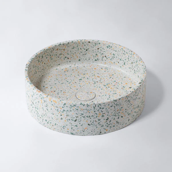 Eight Quarters Terrazzo Circle Lucca Basin & Waste