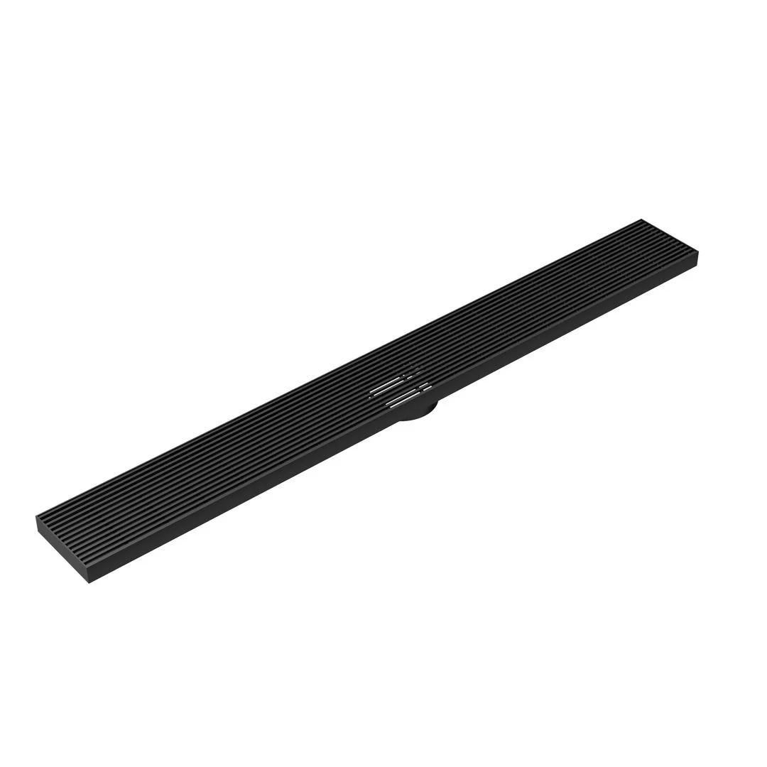 Linsol Ezyflow 1000mm Heelguard Linear Waste DN89 - Matte Black