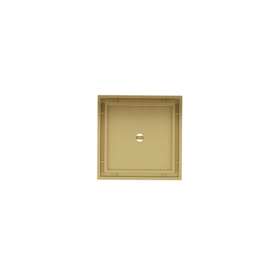 Linsol Ezyflow 110mm Tile Insert Square Waste DN89 - Brushed Brass - Image 2