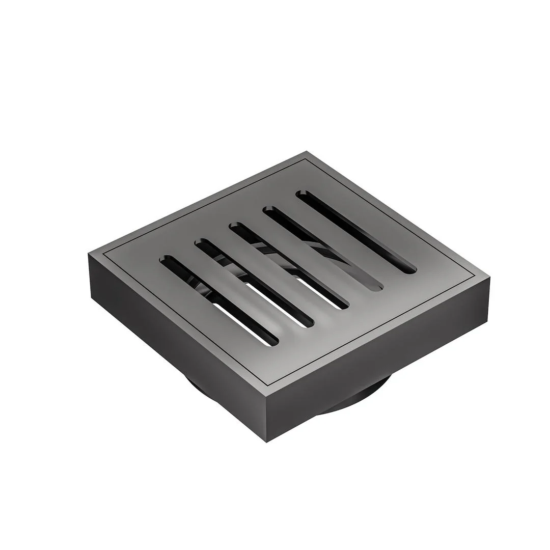 Linsol Ezyflow 110mm Vertical Pressed Square Waste DN89 - Gunmetal