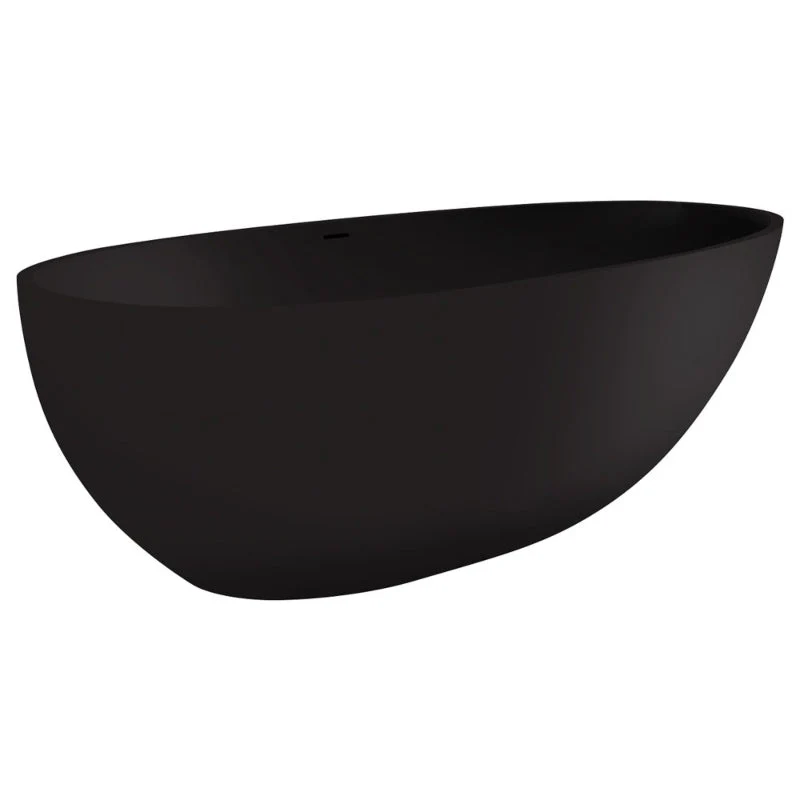 Fienza Bahama Solid Surface Bath 1700mm - Black Matte - Image 3