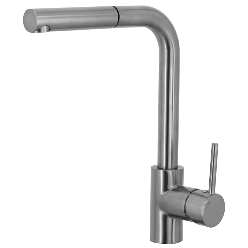 Fienza Isabella Deluxe Pull-Out Kitchen Mixer - Brushed Nickel