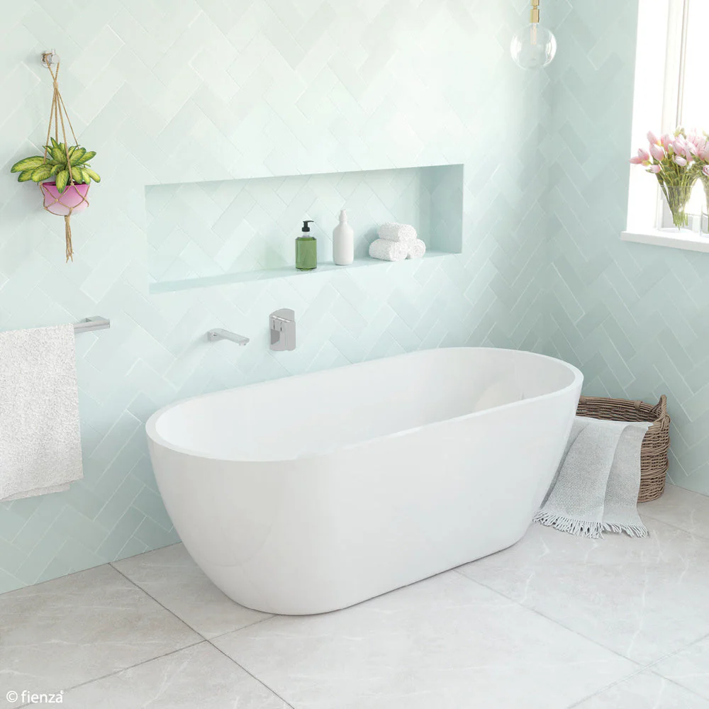 Fienza Koko 1680mm Freestanding Bath - White Matte