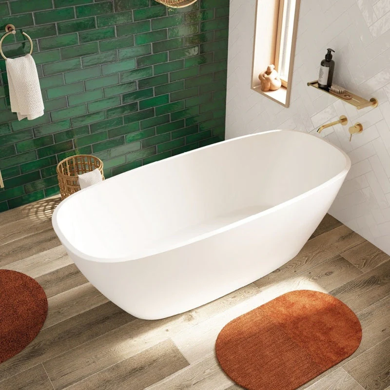 Fienza Marissa Solid Surface Bath 1700mm - White Matte