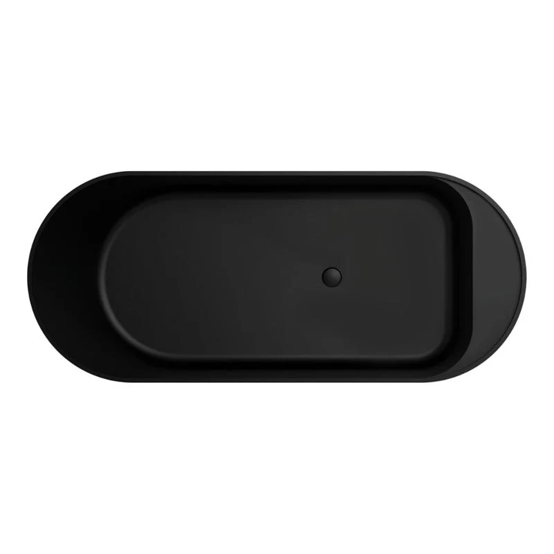 Fienza Minka Solid Surface Bath 1700mm - Black Matte - Image 3