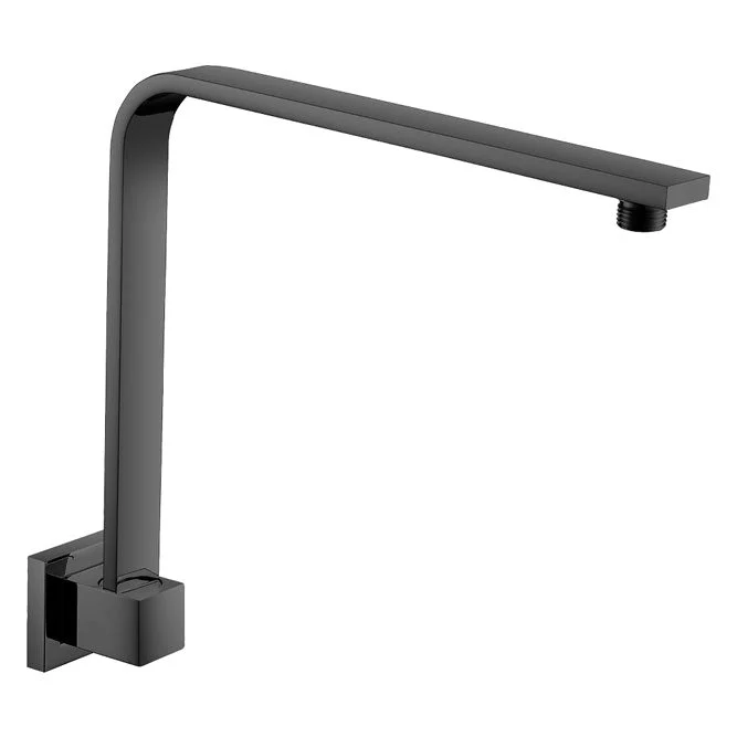 Fienza Square Fixed Gooseneck Arm - Black Matte