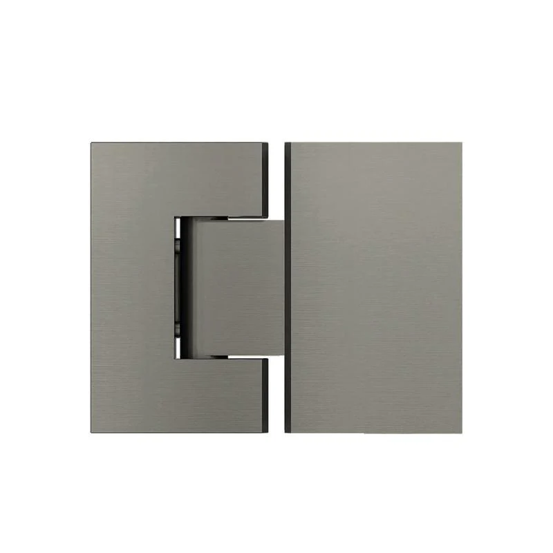 Meir Glass to Glass Shower Door Hinge - Shadow Gun Metal