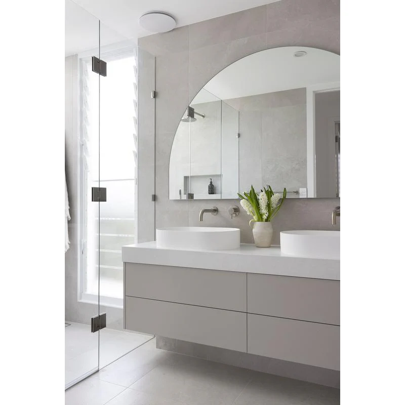 Meir Glass to Glass Shower Door Hinge - Shadow Gun Metal - Image 4
