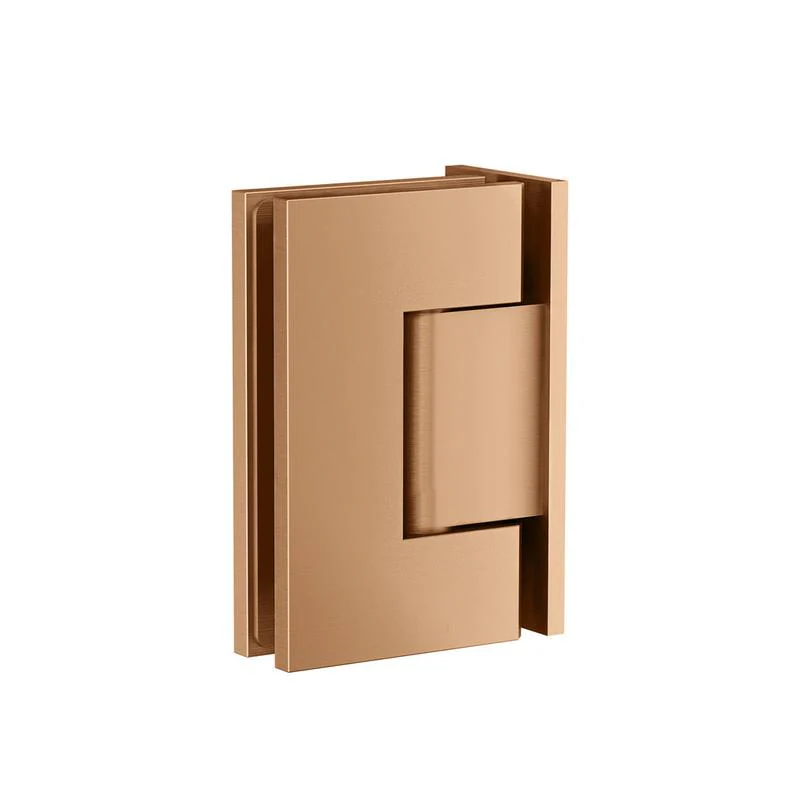 Meir Glass to Wall Shower Door Hinge - Lustre Bronze