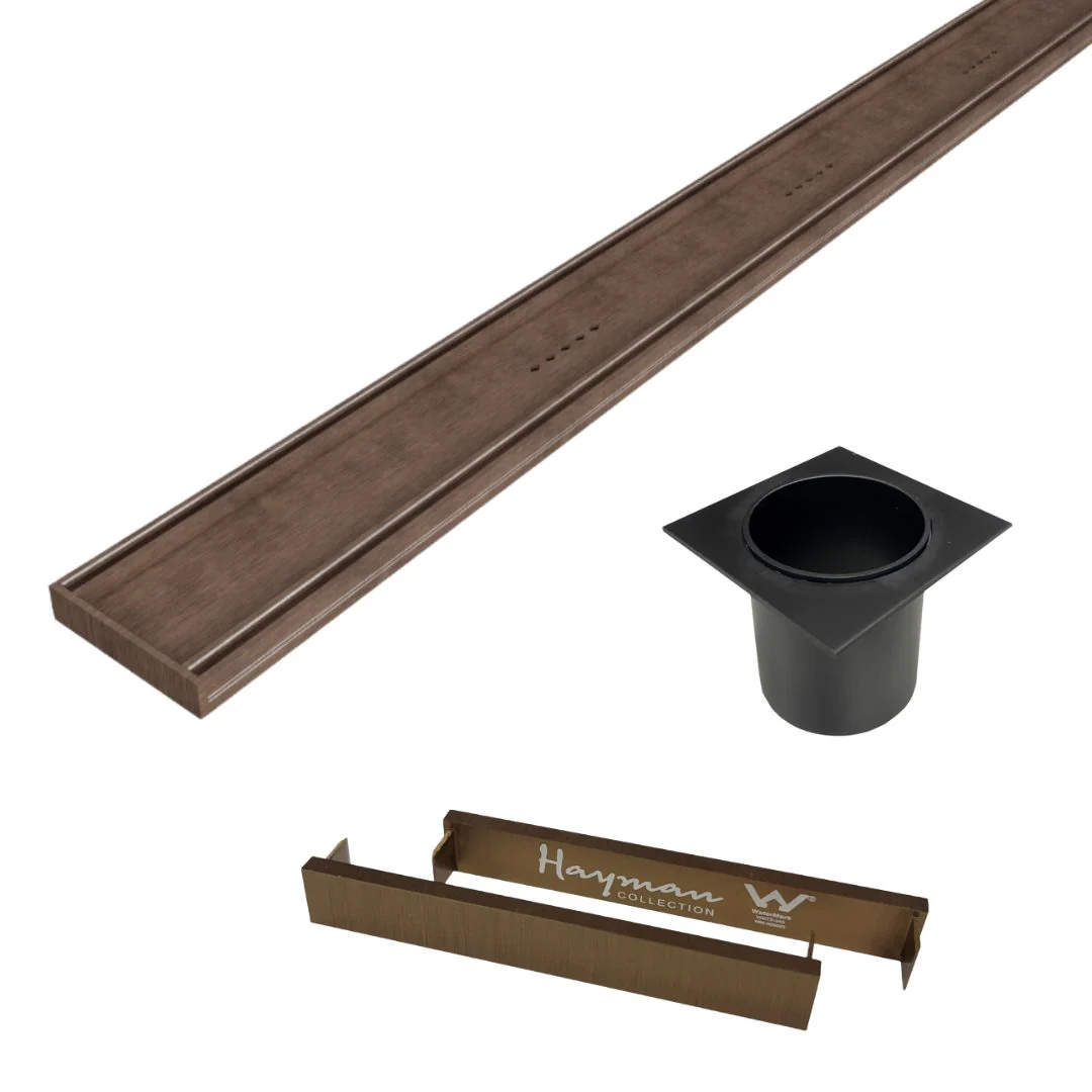 Hayman Aluminium 21mm Tile Insert Shower Grate Drain Kit - Brushed Copper - Image 2
