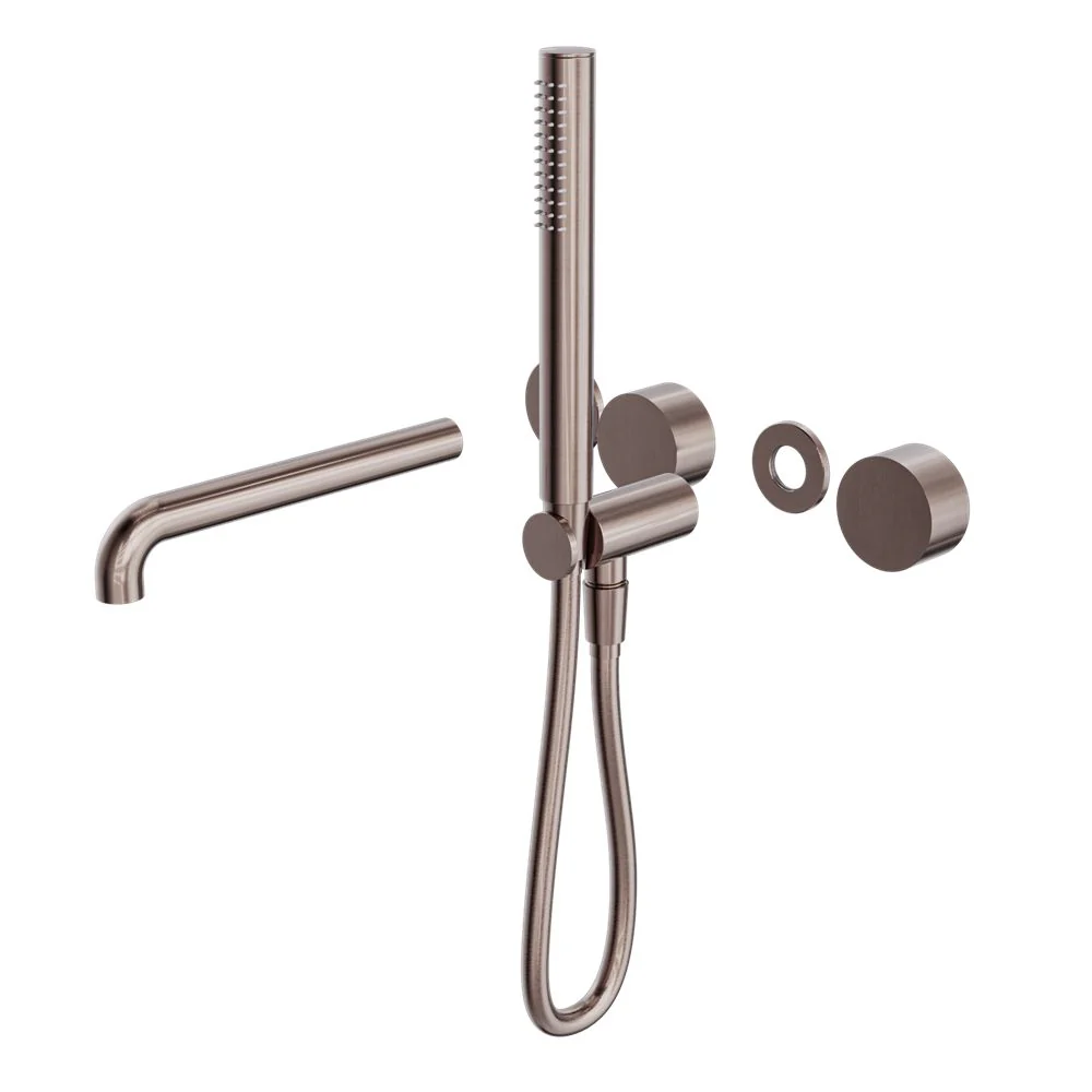 Nero Kara Progressive Shower System Separate Plate With Spout (Trim Kit Only) - Brushed Bronze