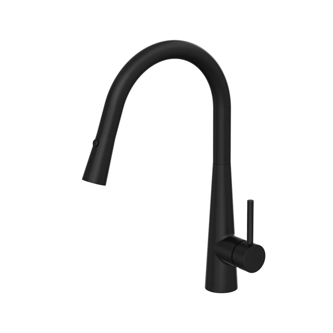Linsol Kashi Pull Out Sink Mixer - Matte Black