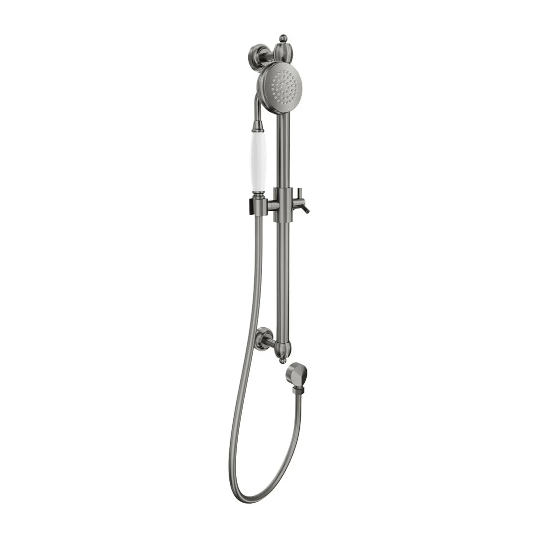 Linsol Klassique Sliding Shower Rail - Gunmetal - Image 2