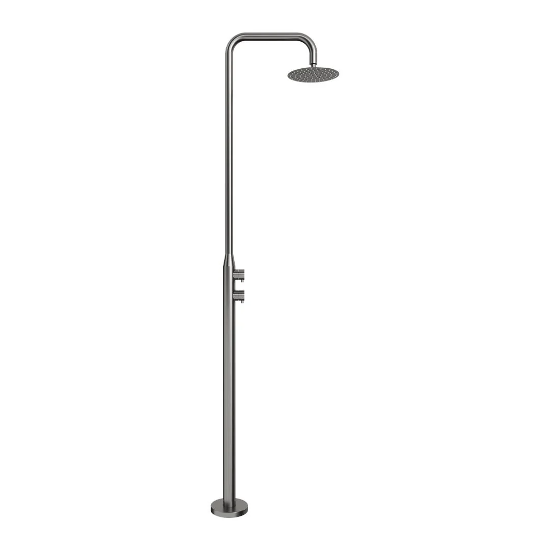 Linsol Lamezia Marine Grade Outdoor Shower - Gunmetal - Image 2