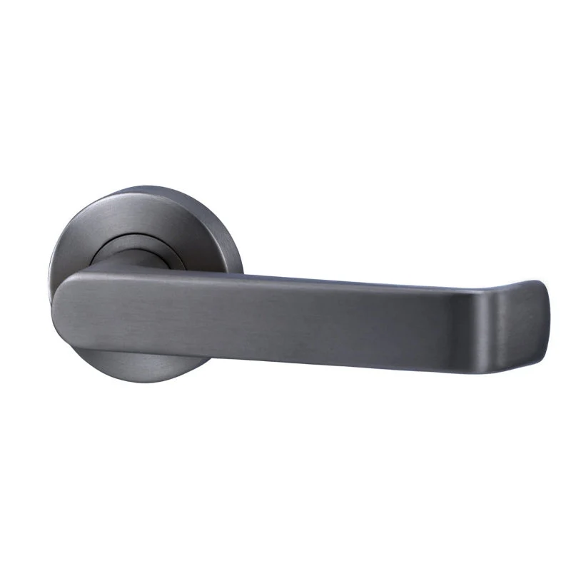 Lockwood Vivid Lever V1 Dummy Half Set - Satin Gun Metal PVD