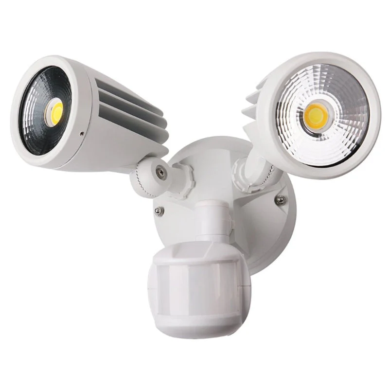 Martec Fortress II 30W Tricolour LED Double Security Light - White - Image 2