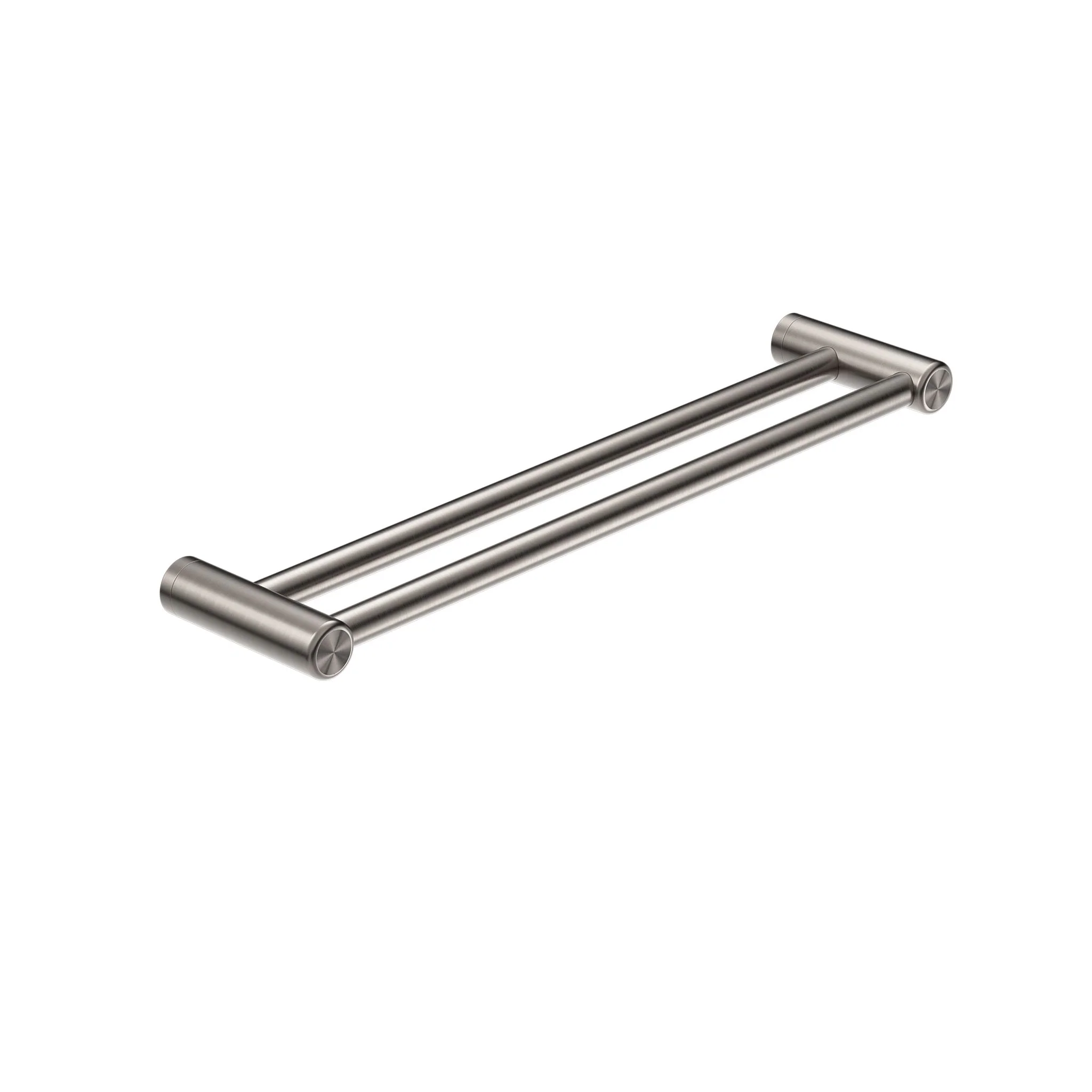 Nero Mecca Care 25mm Double Towel Grab Rail - Brushed Nickel