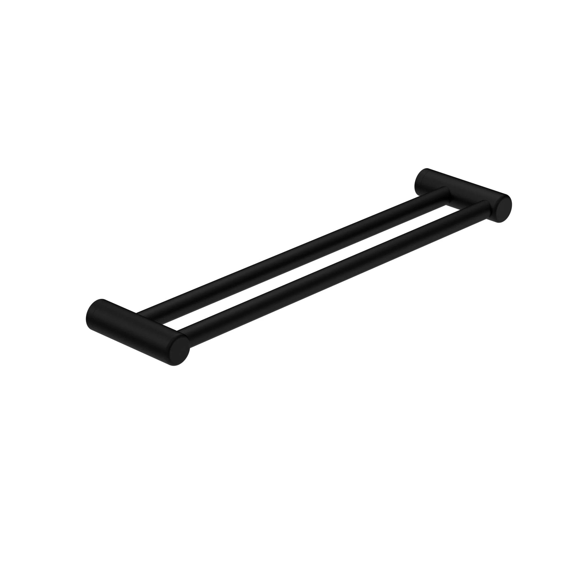 Nero Mecca Care 25mm Double Towel Grab Rail - Black Matte
